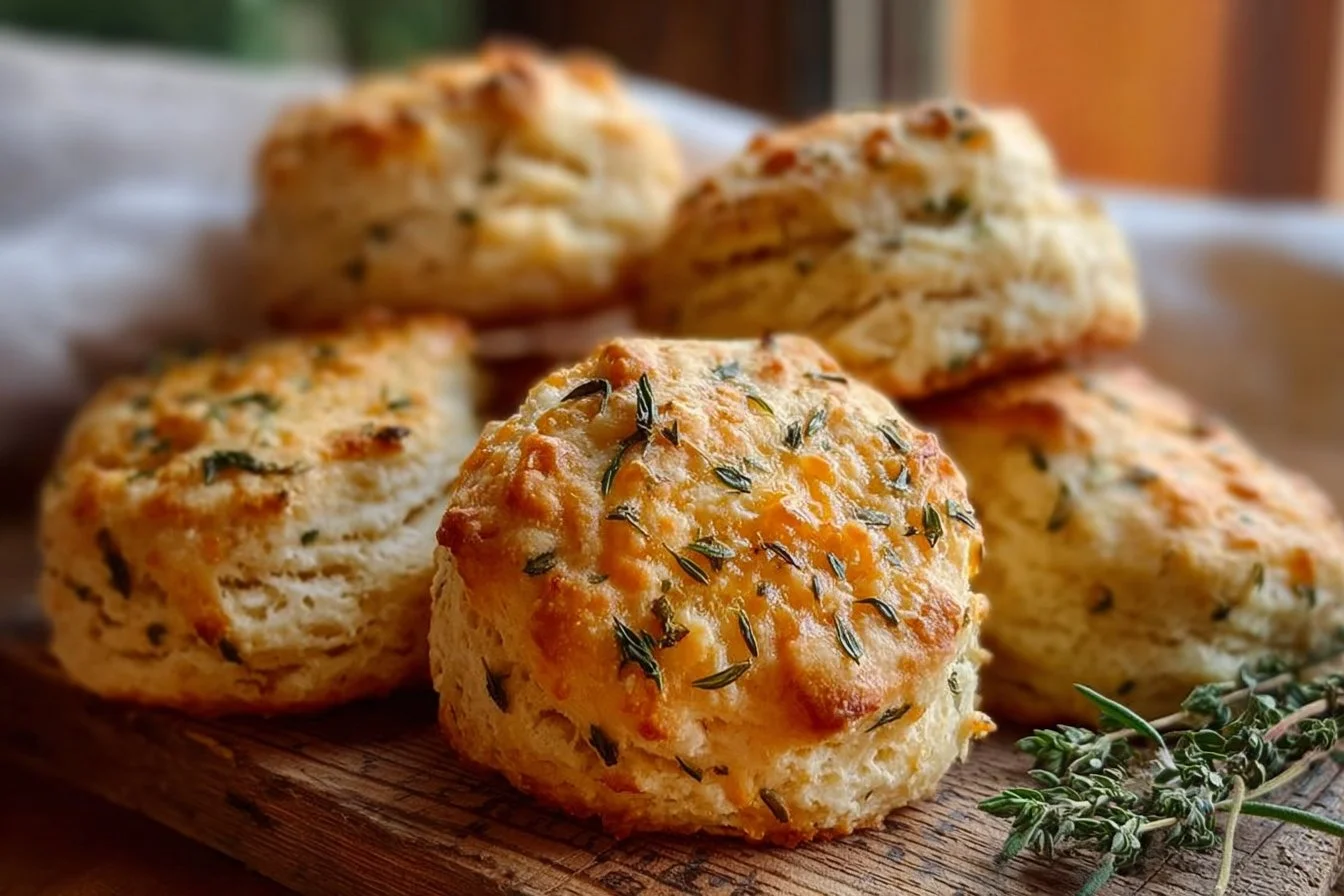 Garlic and Herb Sourdough Biscuits