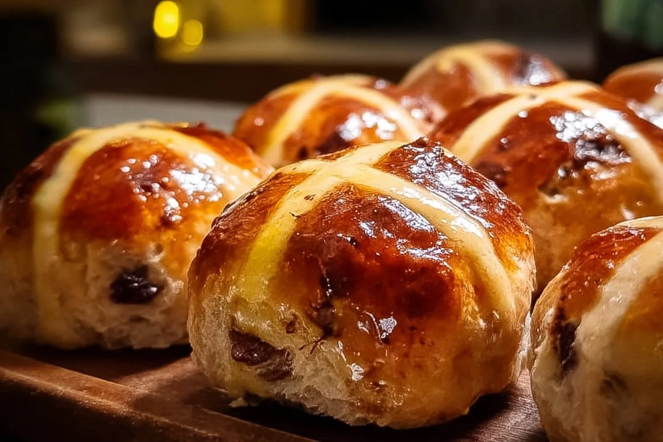 Golden Apple Hot Cross Buns