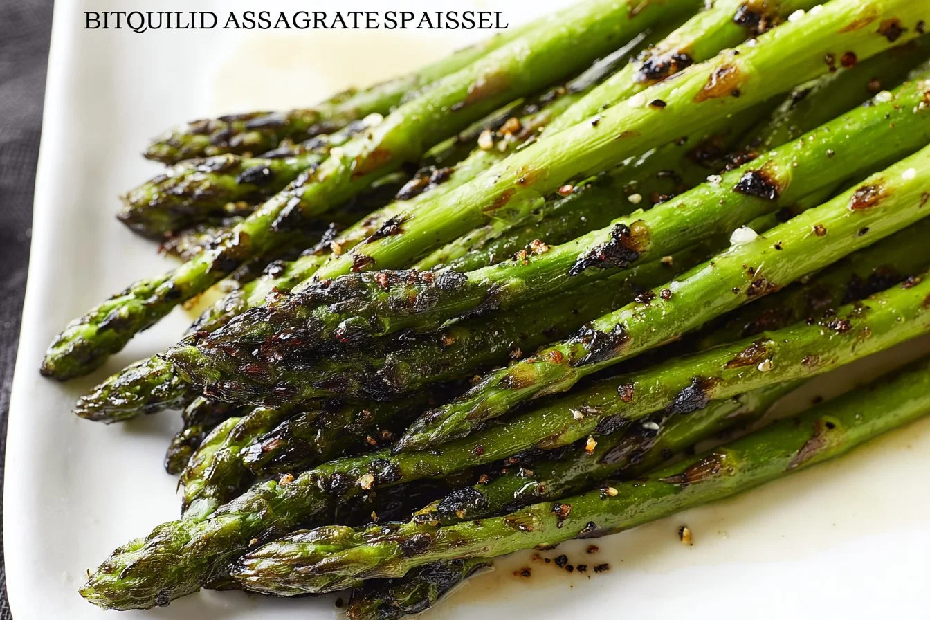 Healthy Blackstone Asparagus cooked on a grill