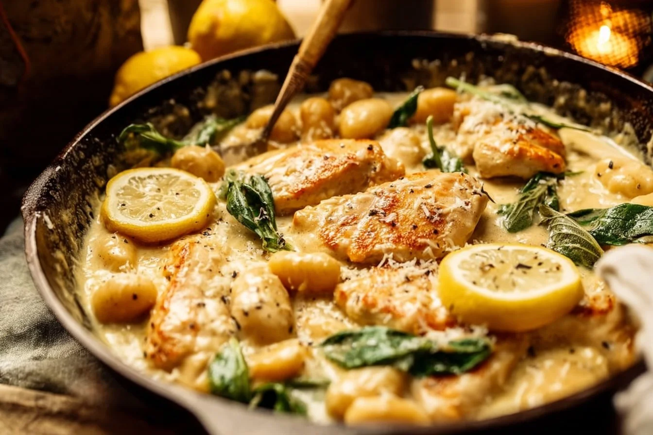 Creamy Lemon Parmesan Chicken Gnocchi