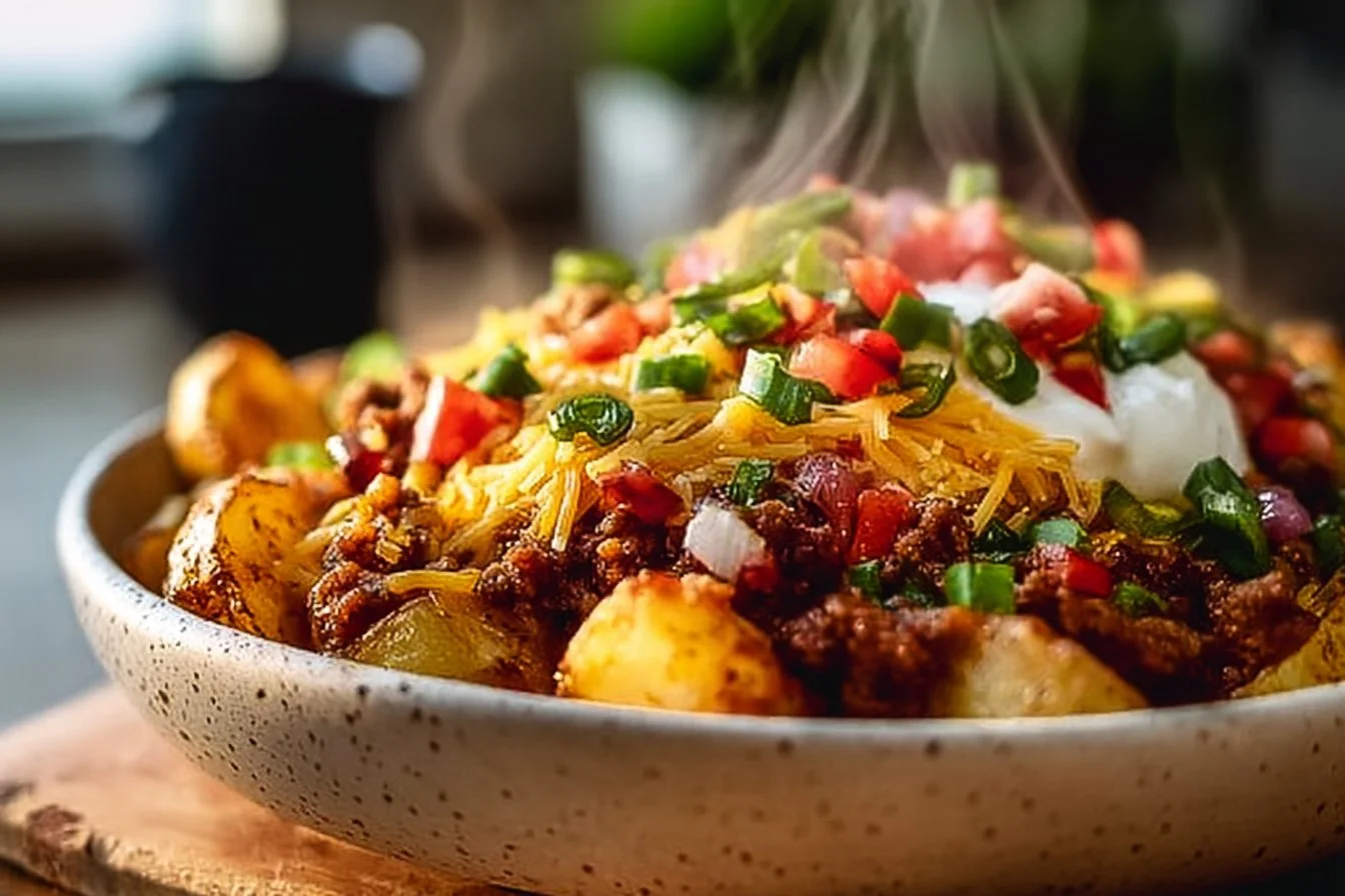 Loaded Potato Taco Bowl