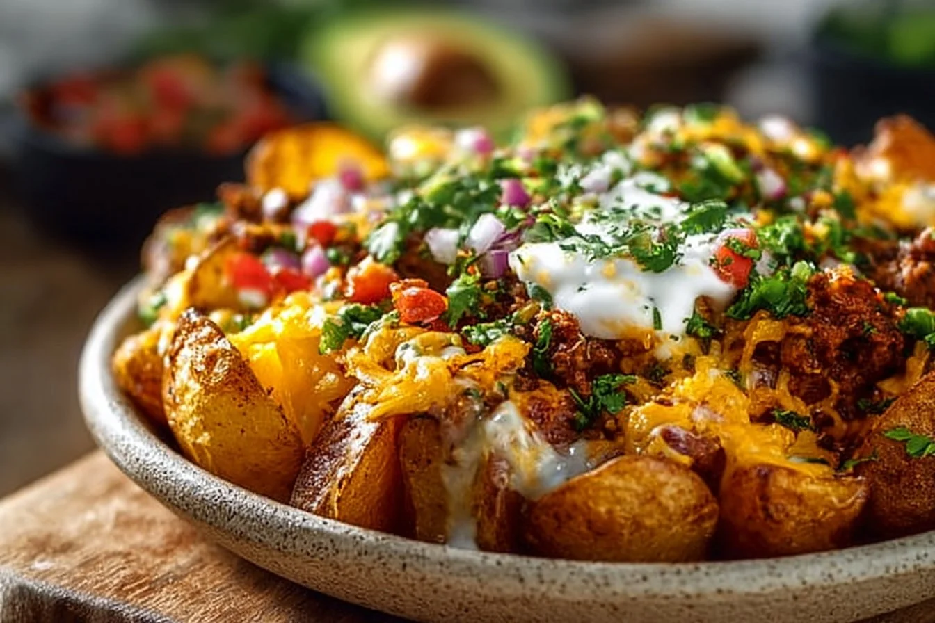 Loaded Potato Taco Bowl