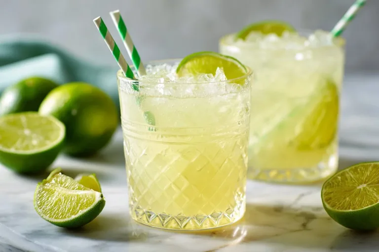 Refreshing Margarita Mocktail recipe with lime, salt, and vibrant colors