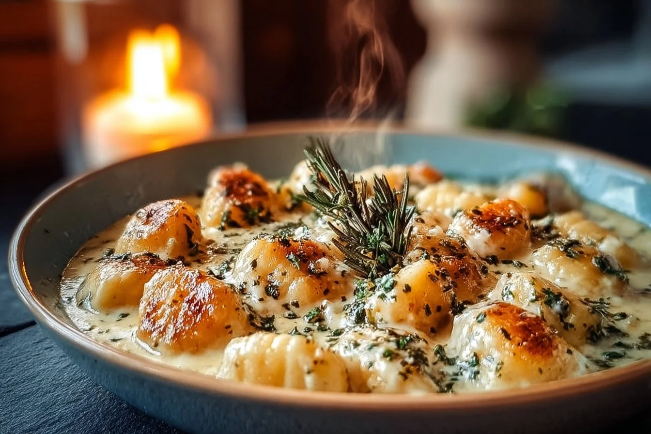 Millionaire Gnocchi with Creamy Sauce