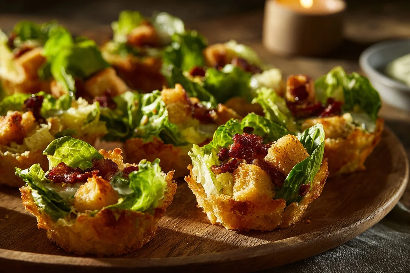 Delicious Mini Parmesan Cups served as a tasty appetizer