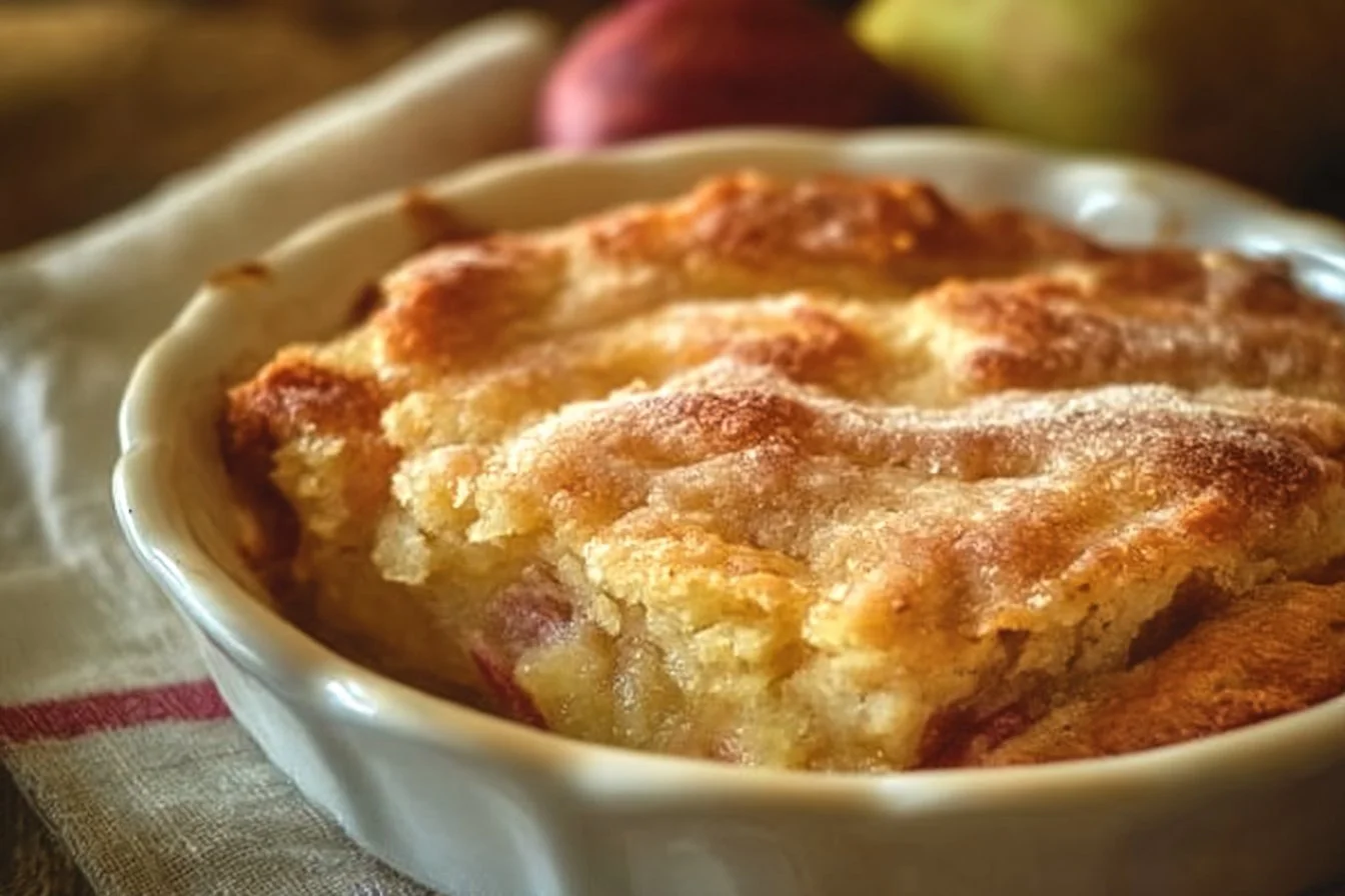 Old Fashioned Rhubarb Pudding Cake