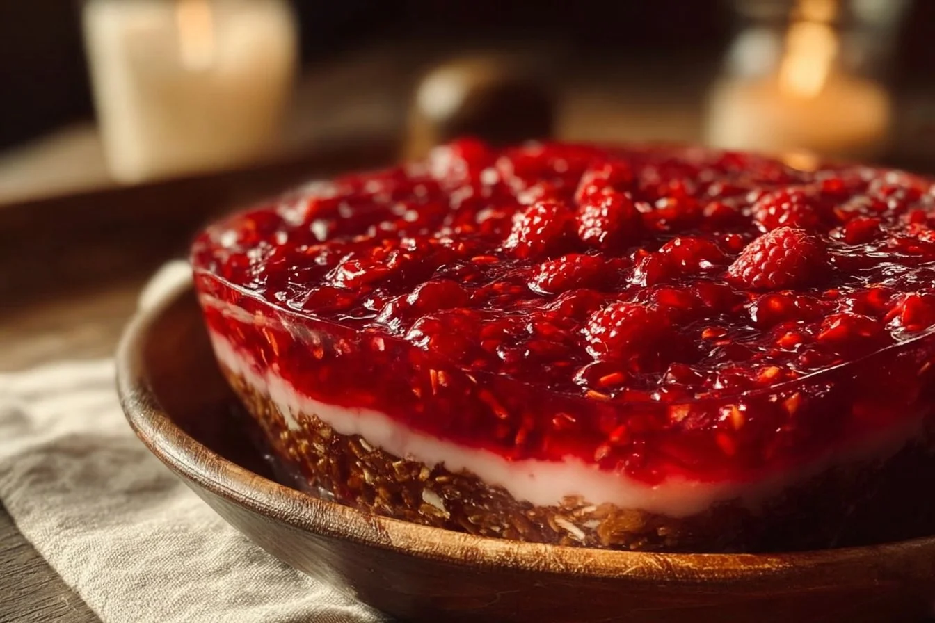 Raspberry Pretzel Jello Salad