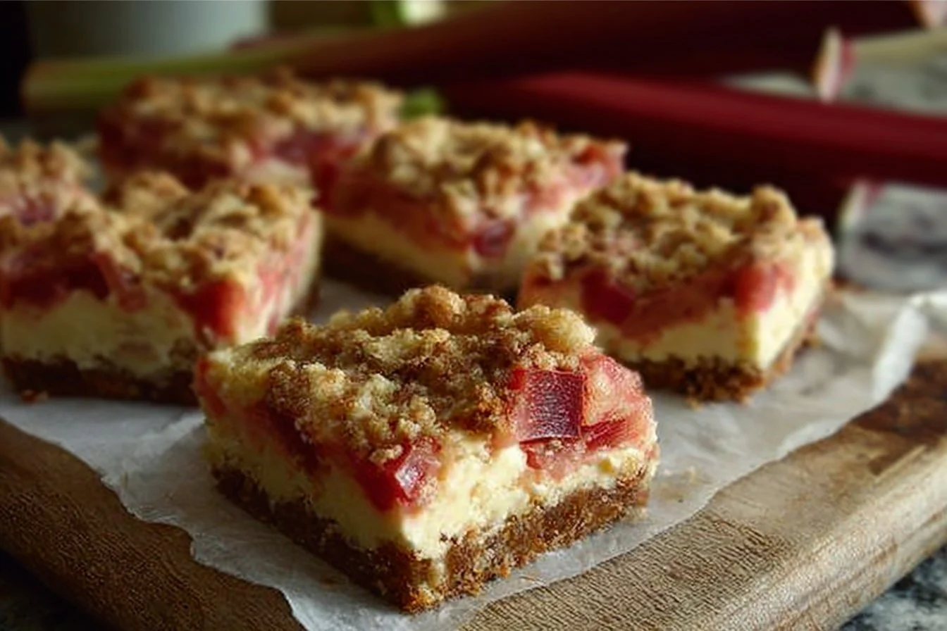 Jo and Sue: Rhubarb Cheesecake Squares | Rhubarb recipes, Rhubarb cheesecake recipe, Rhubarb desserts recipes