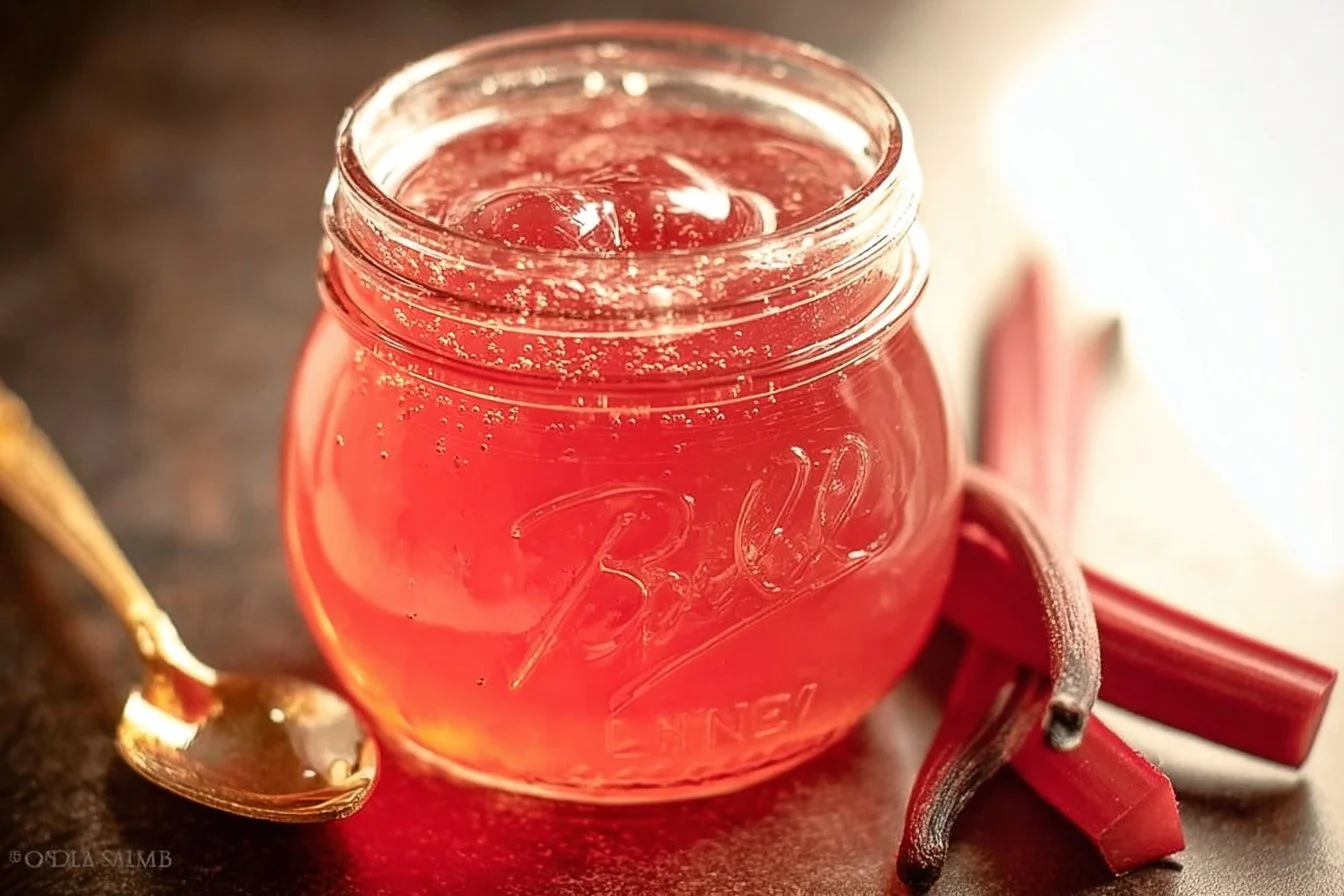 Rhubarb Vanilla Bean Jelly