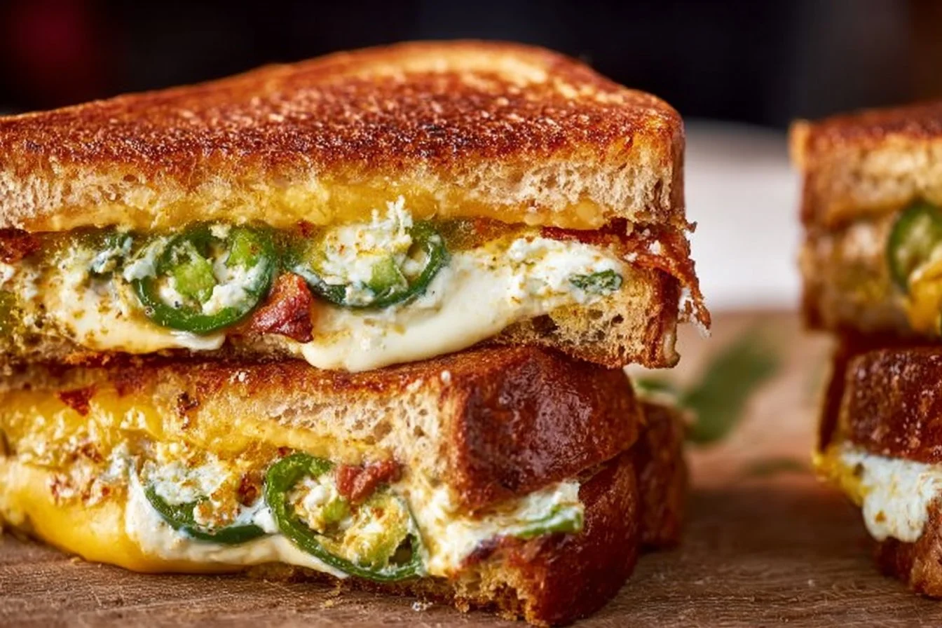 Roasted Jalapeno Popper Grilled Cheese