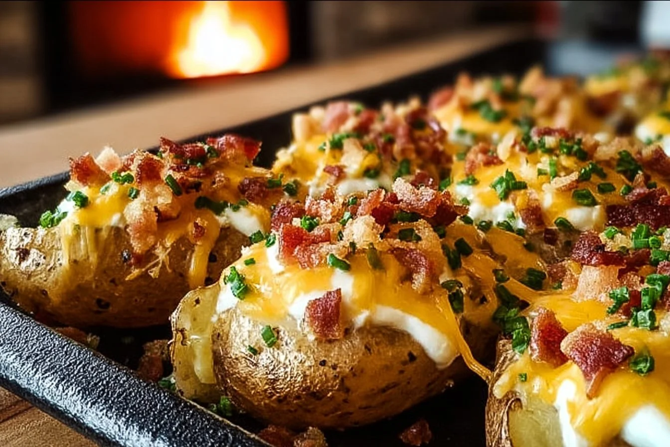 Savory Blackstone Loaded Potatoes