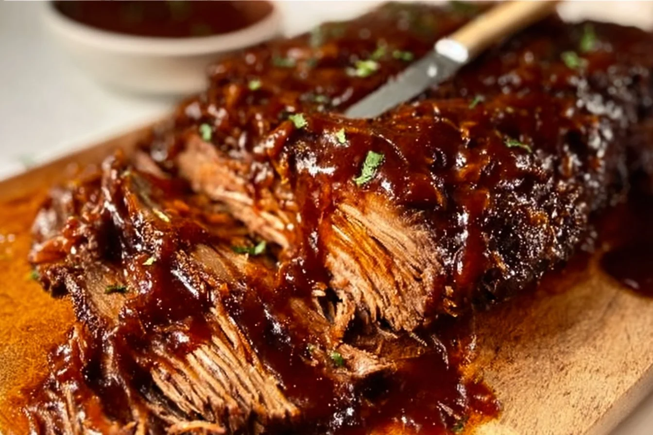 Slow-Cooker Beef Brisket With Bourbon BBQ Sauce | Recipe