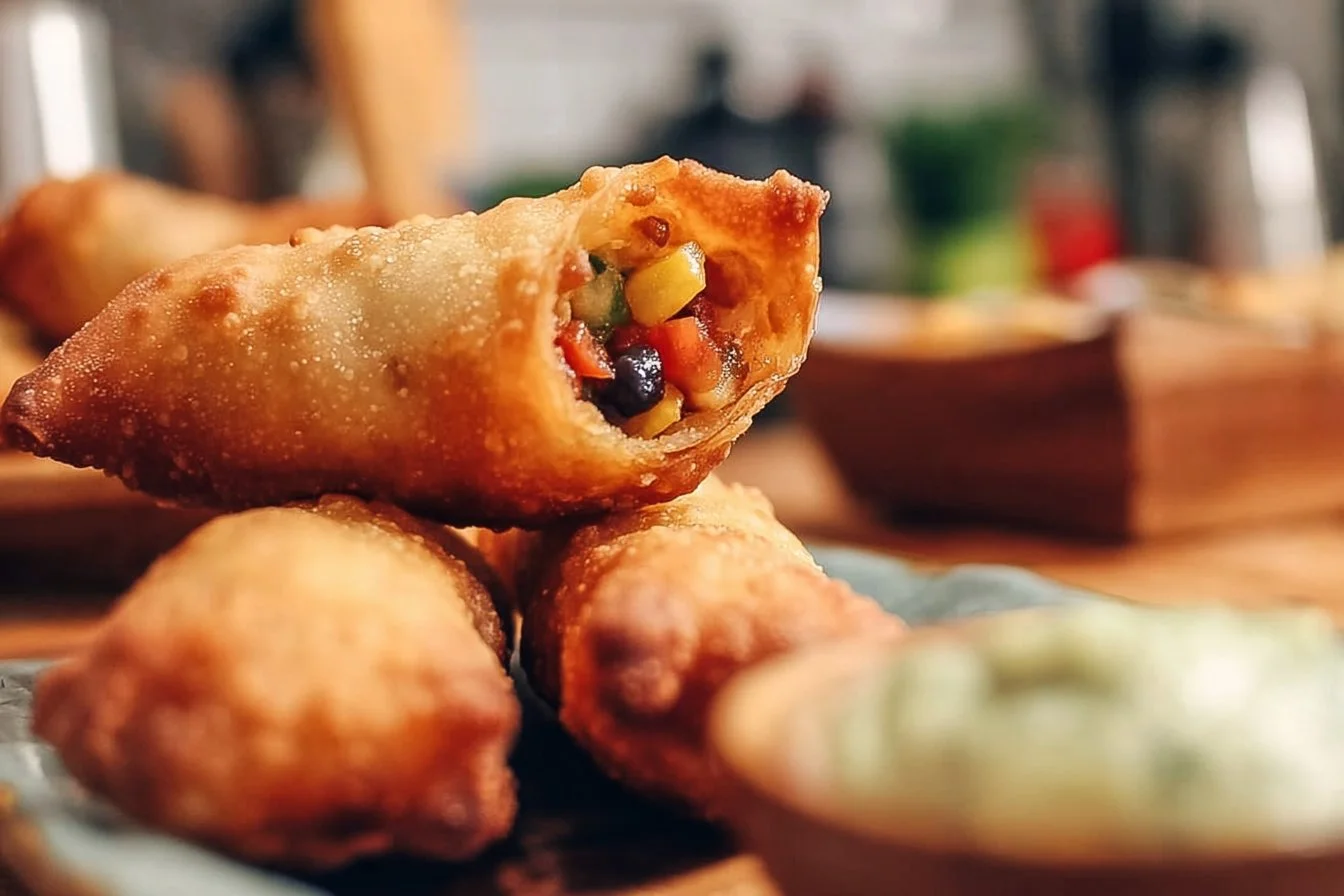 Southwest Chicken Egg Rolls