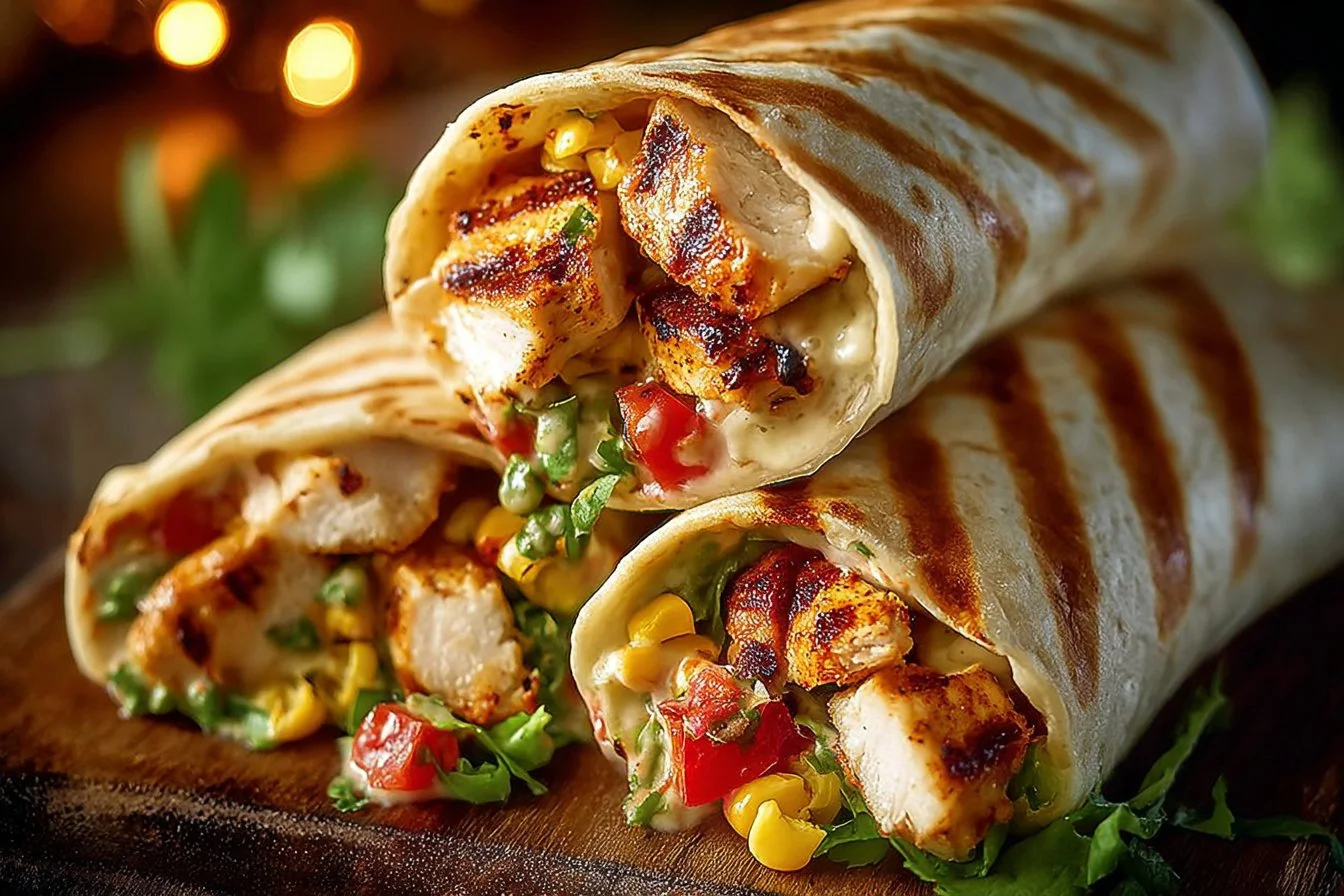 Southwest Grilled Chicken Wraps - Easy Dinner Recipe