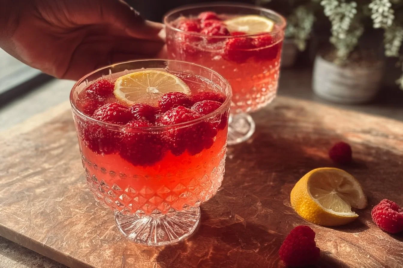 Sparkling Raspberry Lemonade