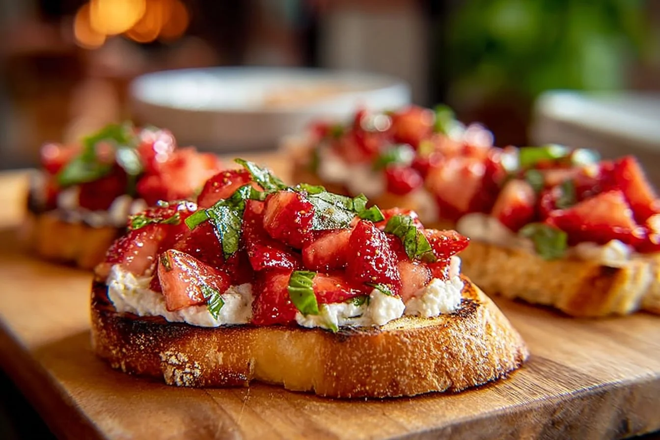 Strawberry Ricotta Bruschetta: A Fresh, Romantic Bite Everyone Will Love