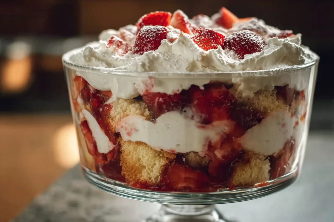 Strawberry Shortcake Trifle