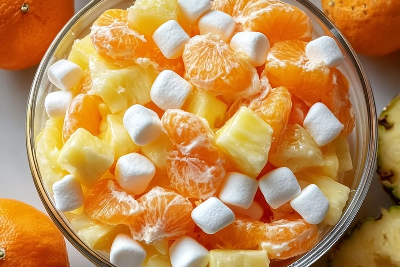 Colorful Sunshine Salad with fresh vegetables and fruits