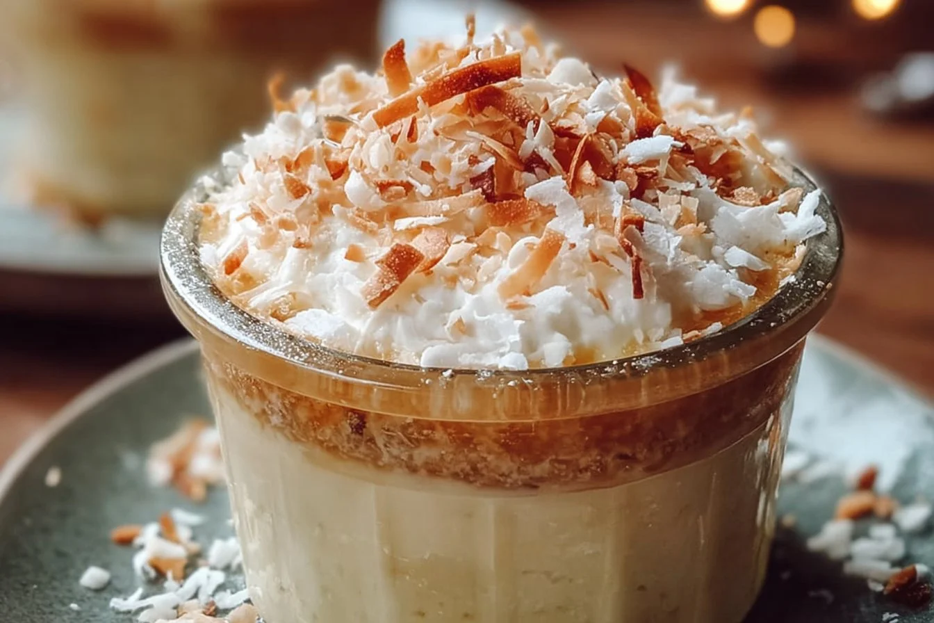 Toasted Coconut Pudding