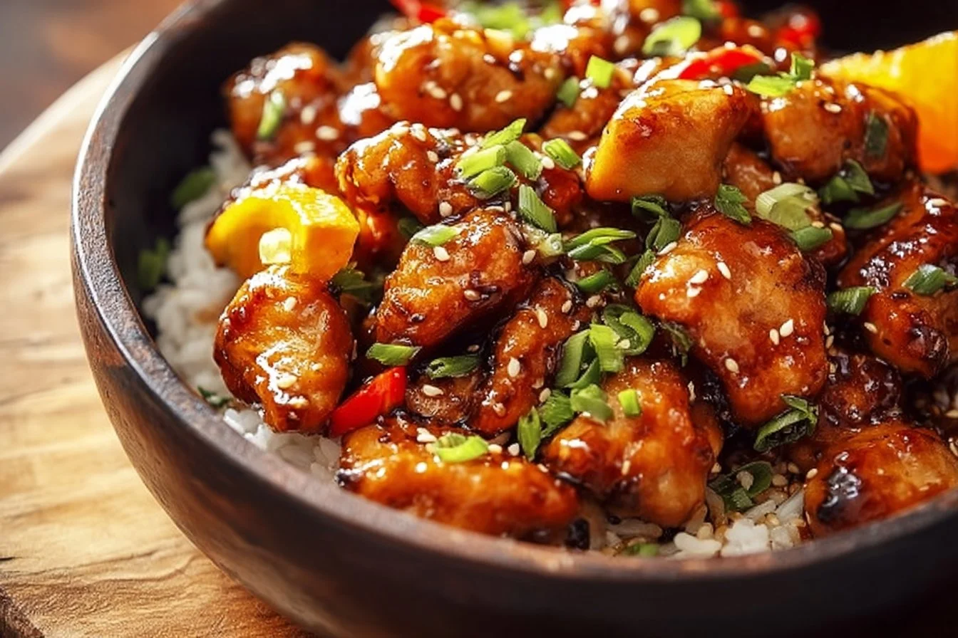 Zesty Blackstone Orange Chicken