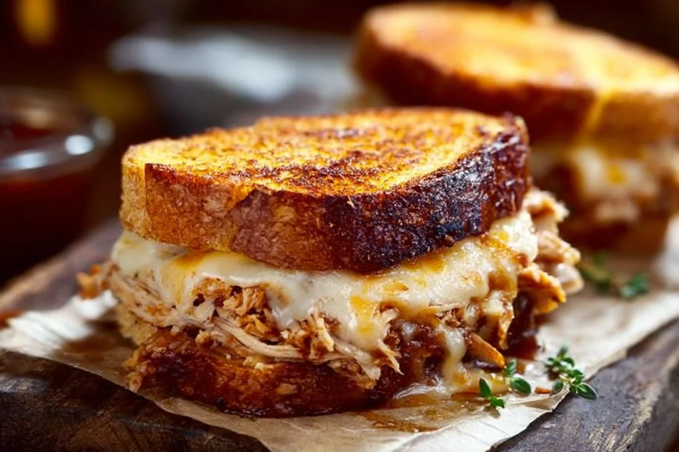 BBQ Chicken Grilled Cheese