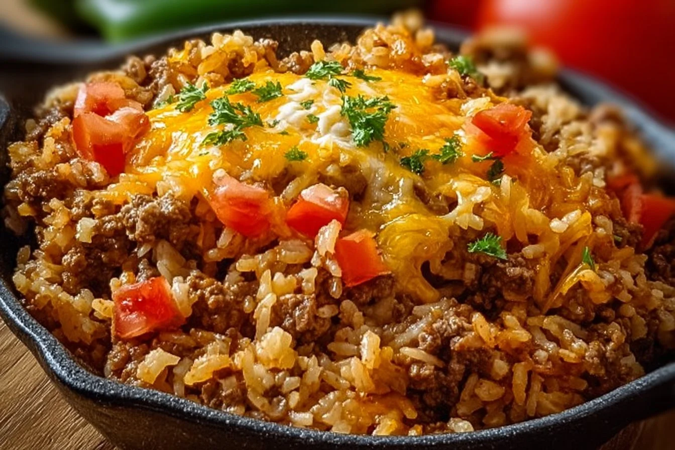 Cheesy Taco Beef & Rice