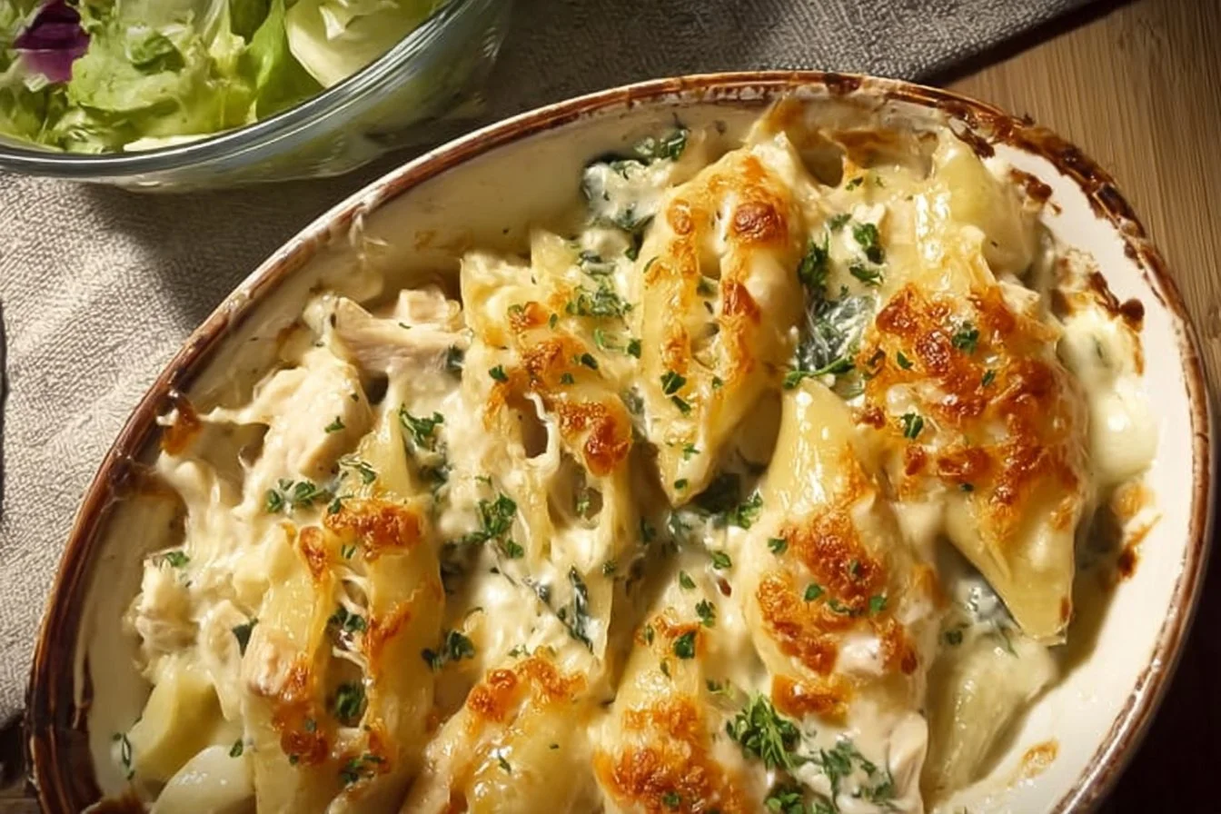 Chicken Alfredo Casserole