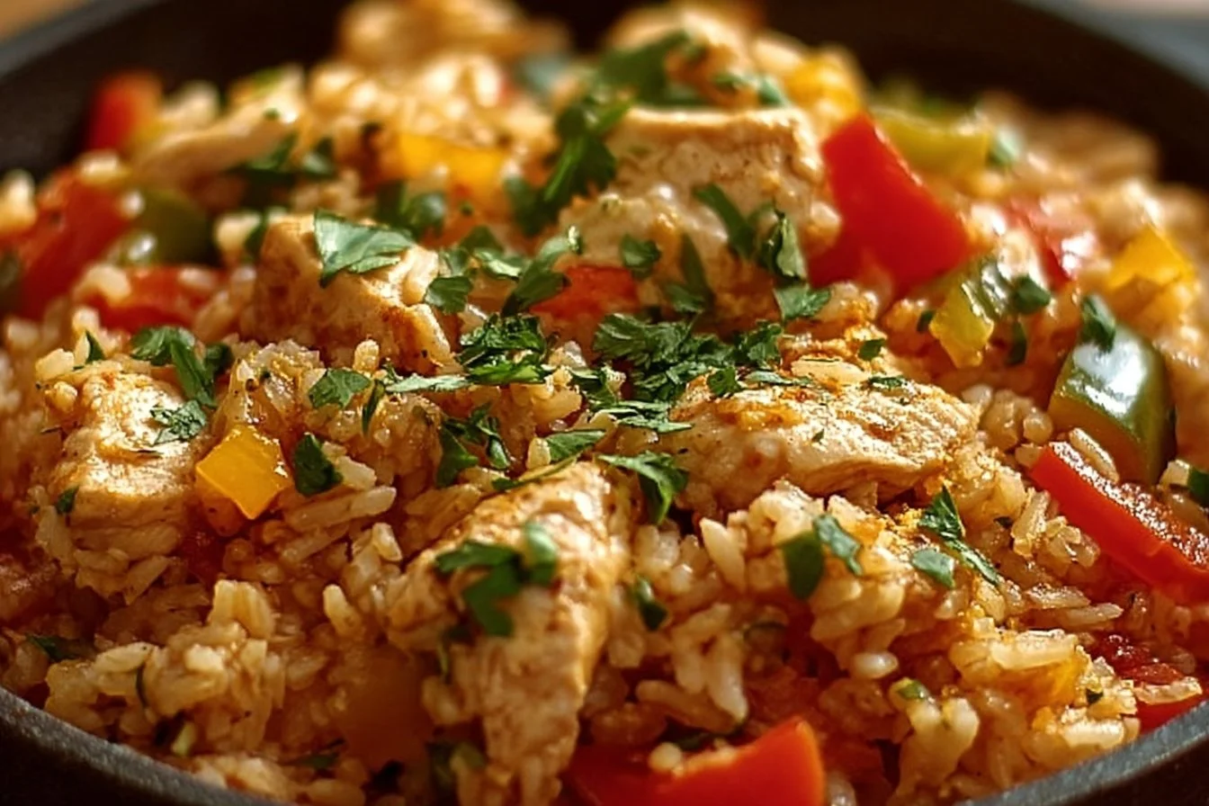 Chicken Fajita Rice Casserole