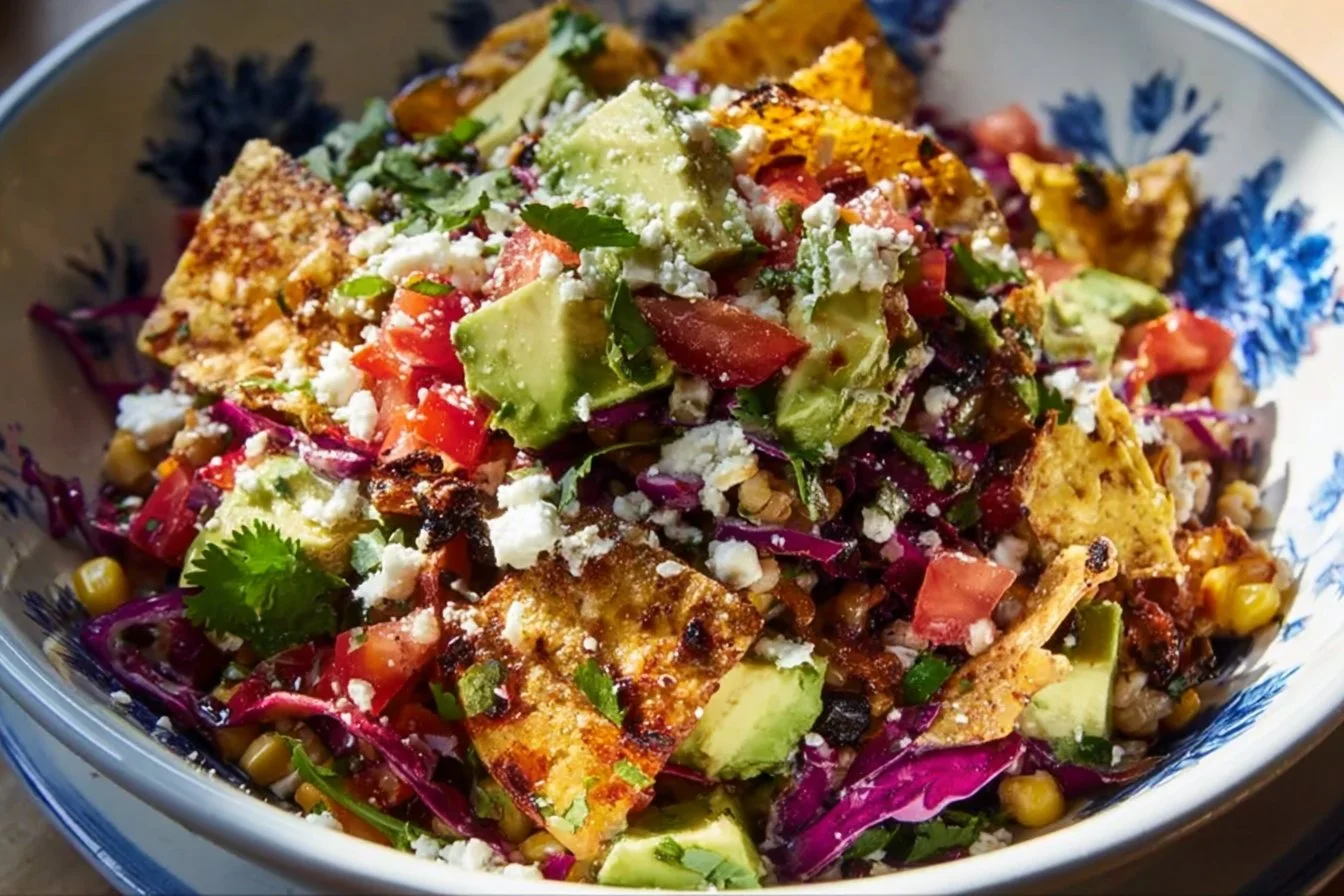 Delicious Chipotle Chicken Salad with fresh ingredients and zesty dressing