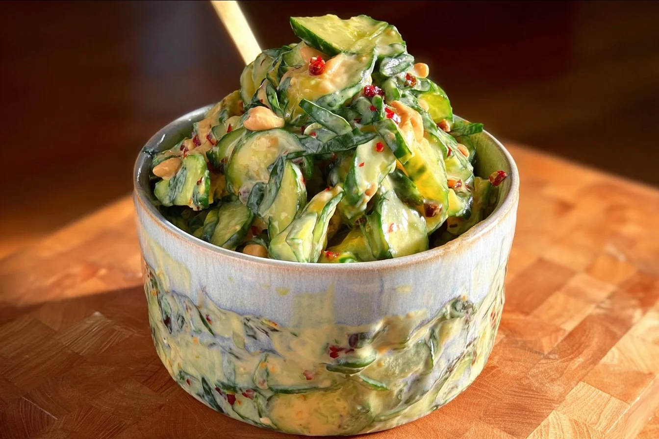 Creamy Asian Cucumber Salad