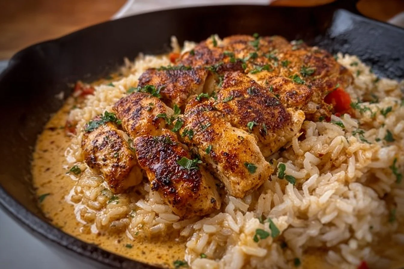 Creamy Cajun Chicken & Rice