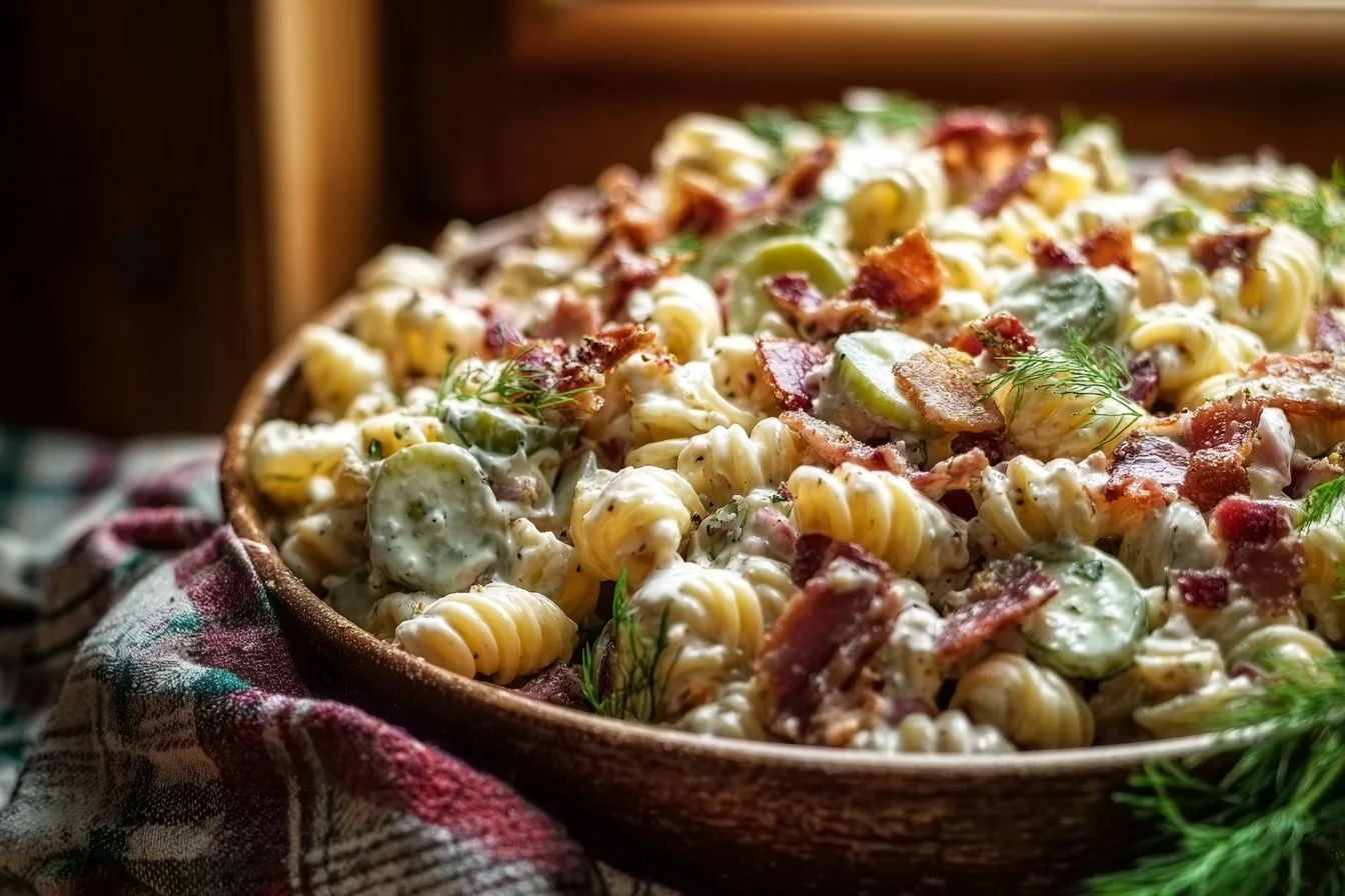 Dill Pickle Bacon Pasta Salad That Will Wow Your Taste Buds