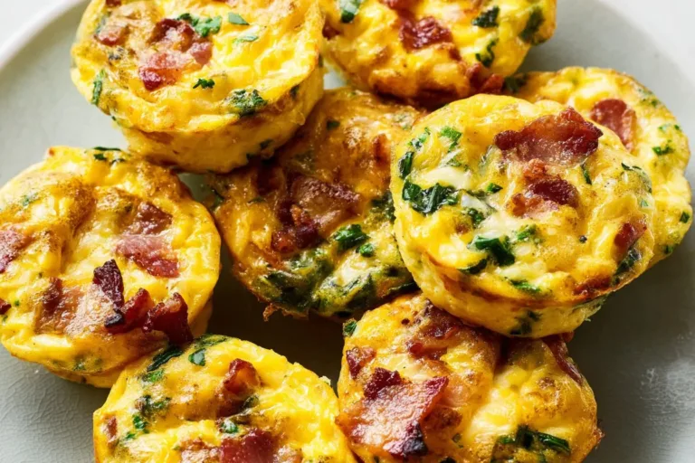 Delicious easy egg muffins baked in a muffin tin, perfect for breakfast meal prep.