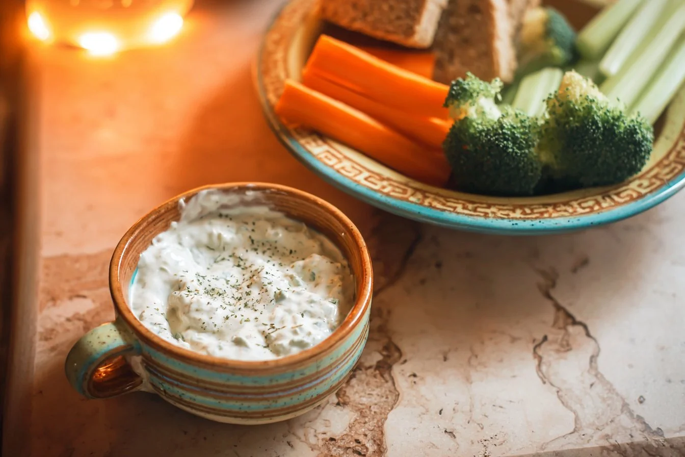 High Protein Cottage Cheese Ranch Dip (3 Ingredients)