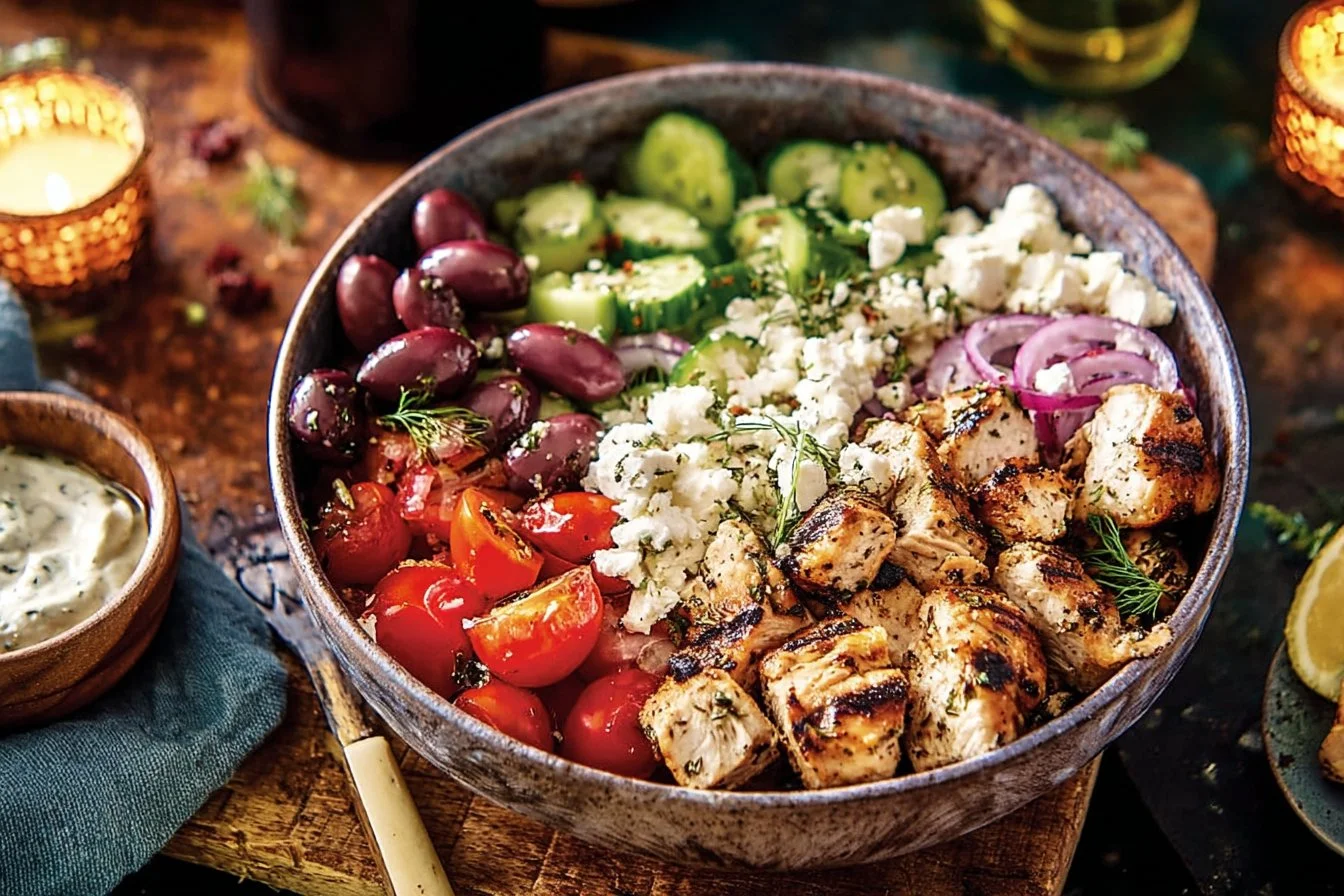 Low-Carb & Keto Greek Chicken Bowls