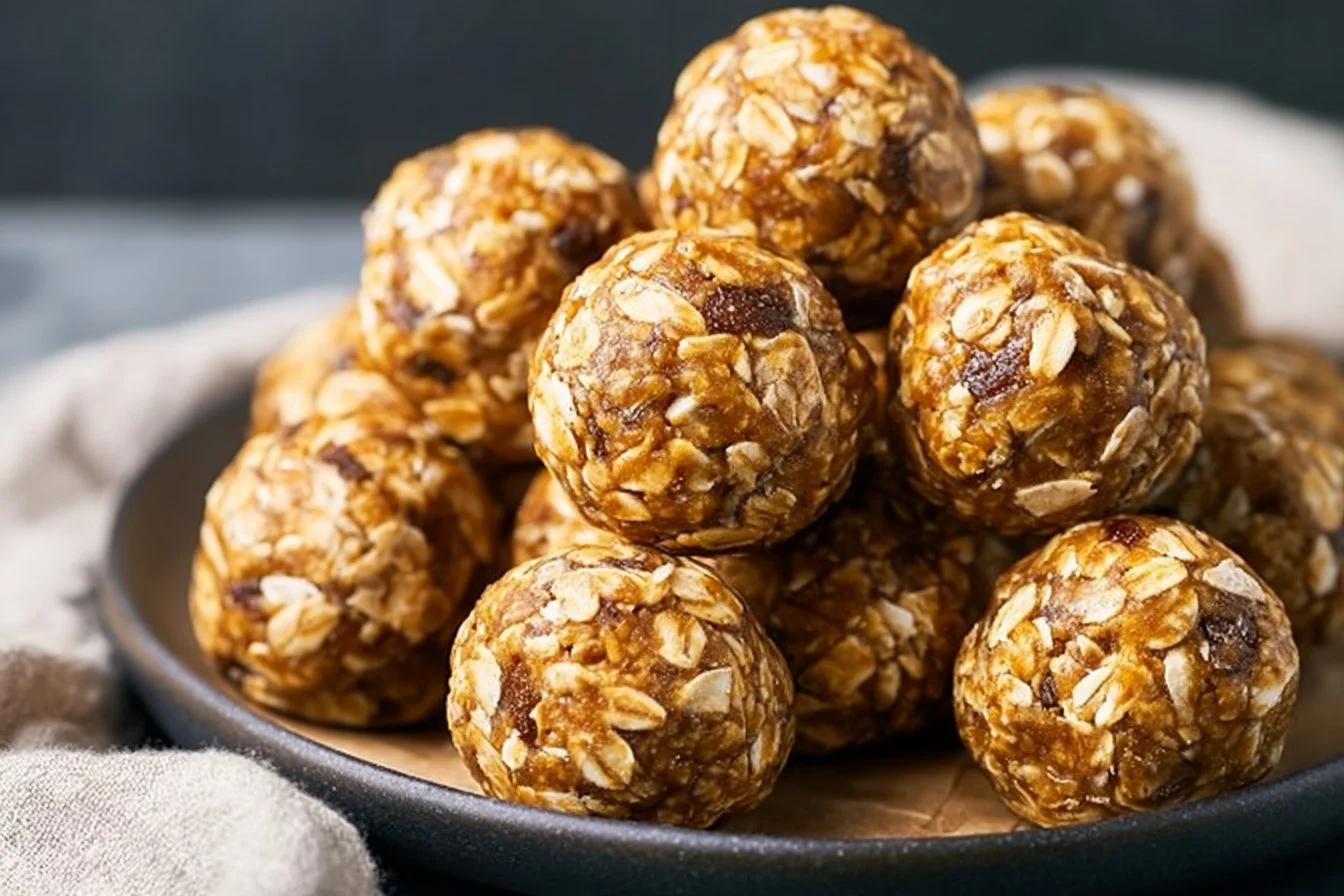 No-bake Protein Peanut Butter Energy Balls for a healthy snack