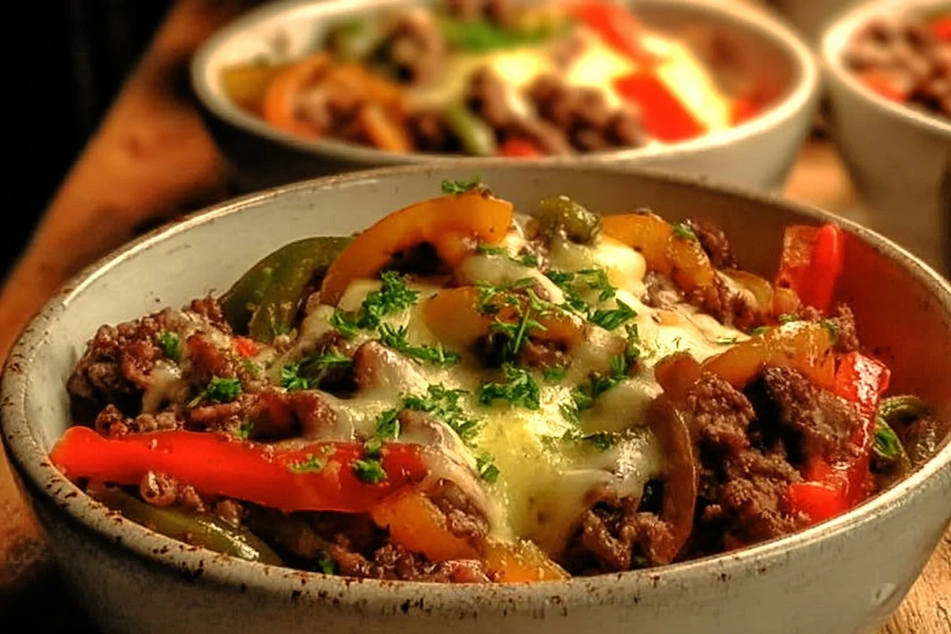 Philly Cheesesteak Bowls