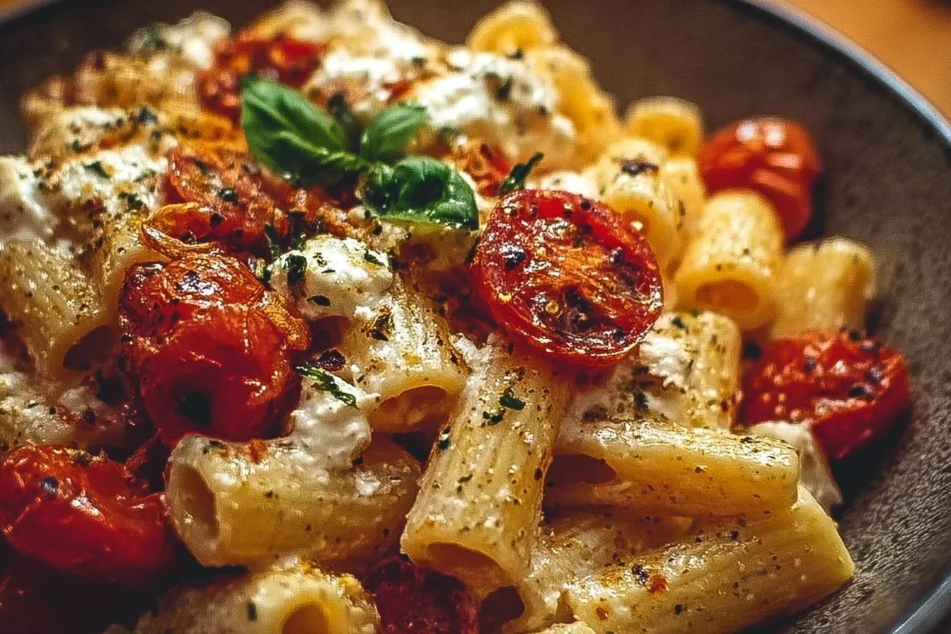Roasted Tomato and Garlic Ricotta Pasta