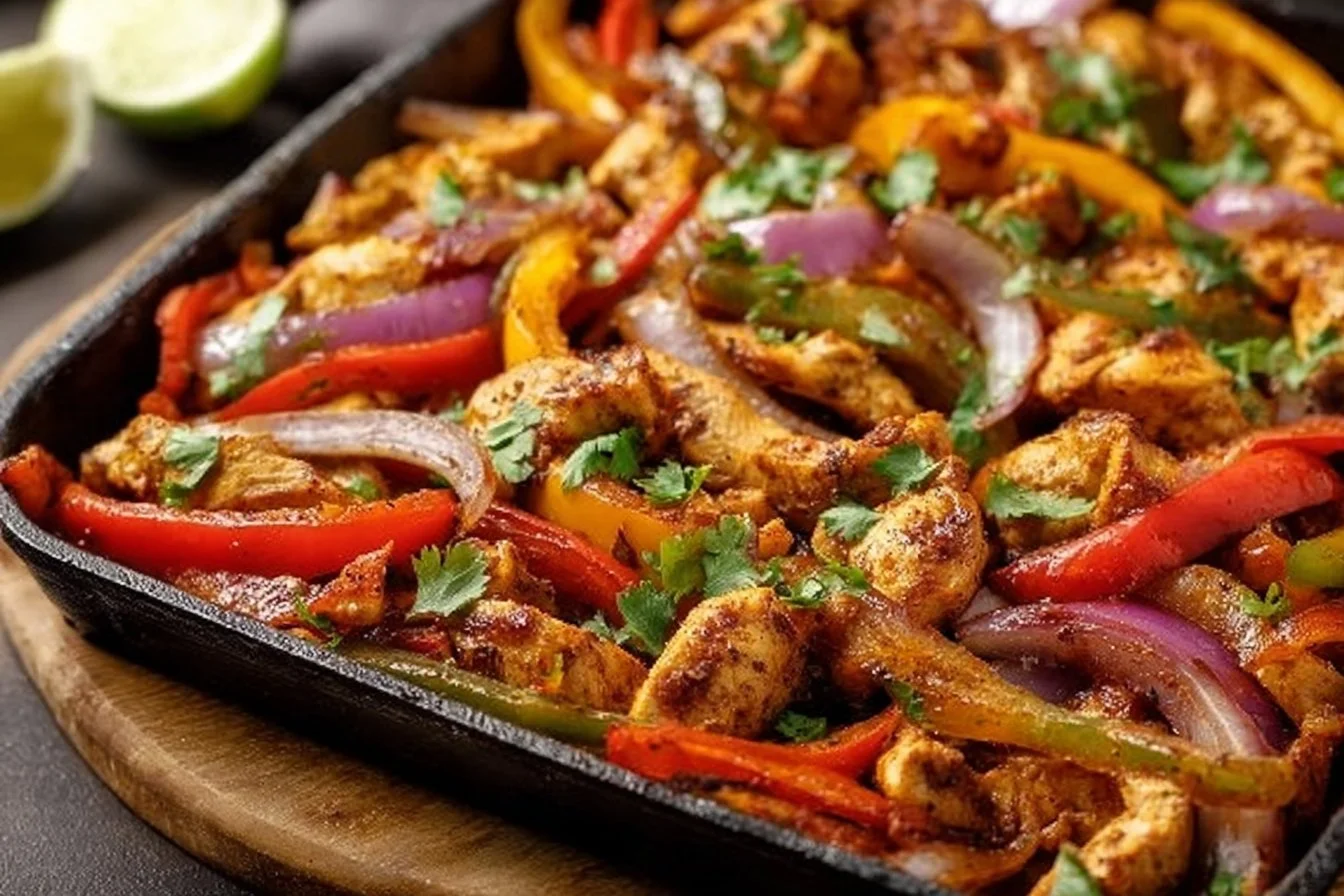 Sheet Pan Chicken Fajitas