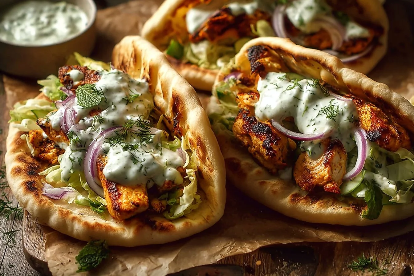 Sheet Pan Chicken Pitas with Herby Ranch