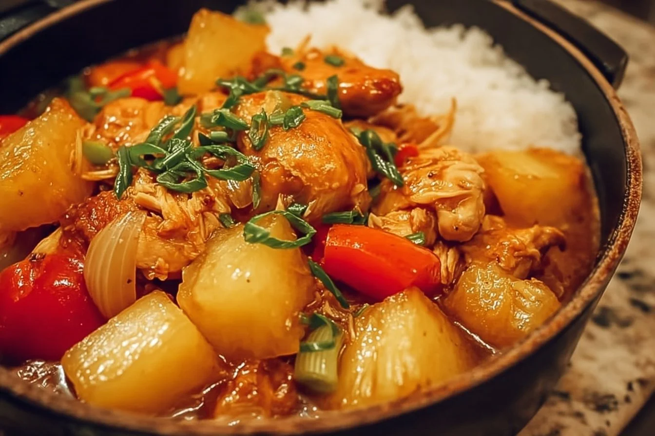 Slow Cook Pineapple Chicken