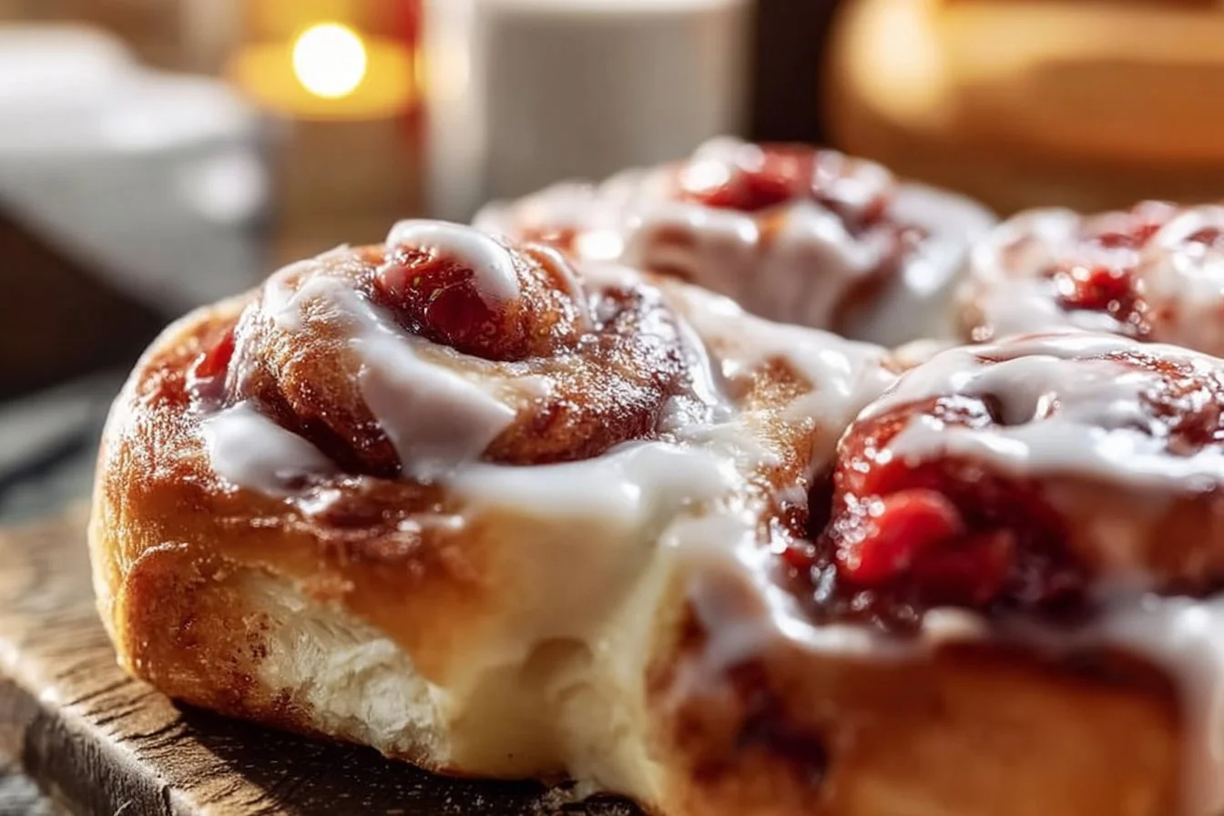 Strawberry Cinnamon Rolls
