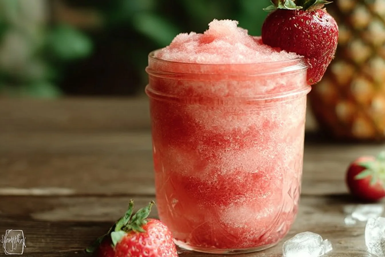 Strawberry Pineapple Sorbet Smoothie