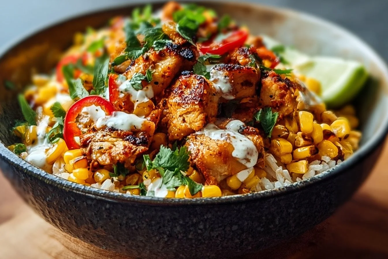 Street Corn Chicken Bowl