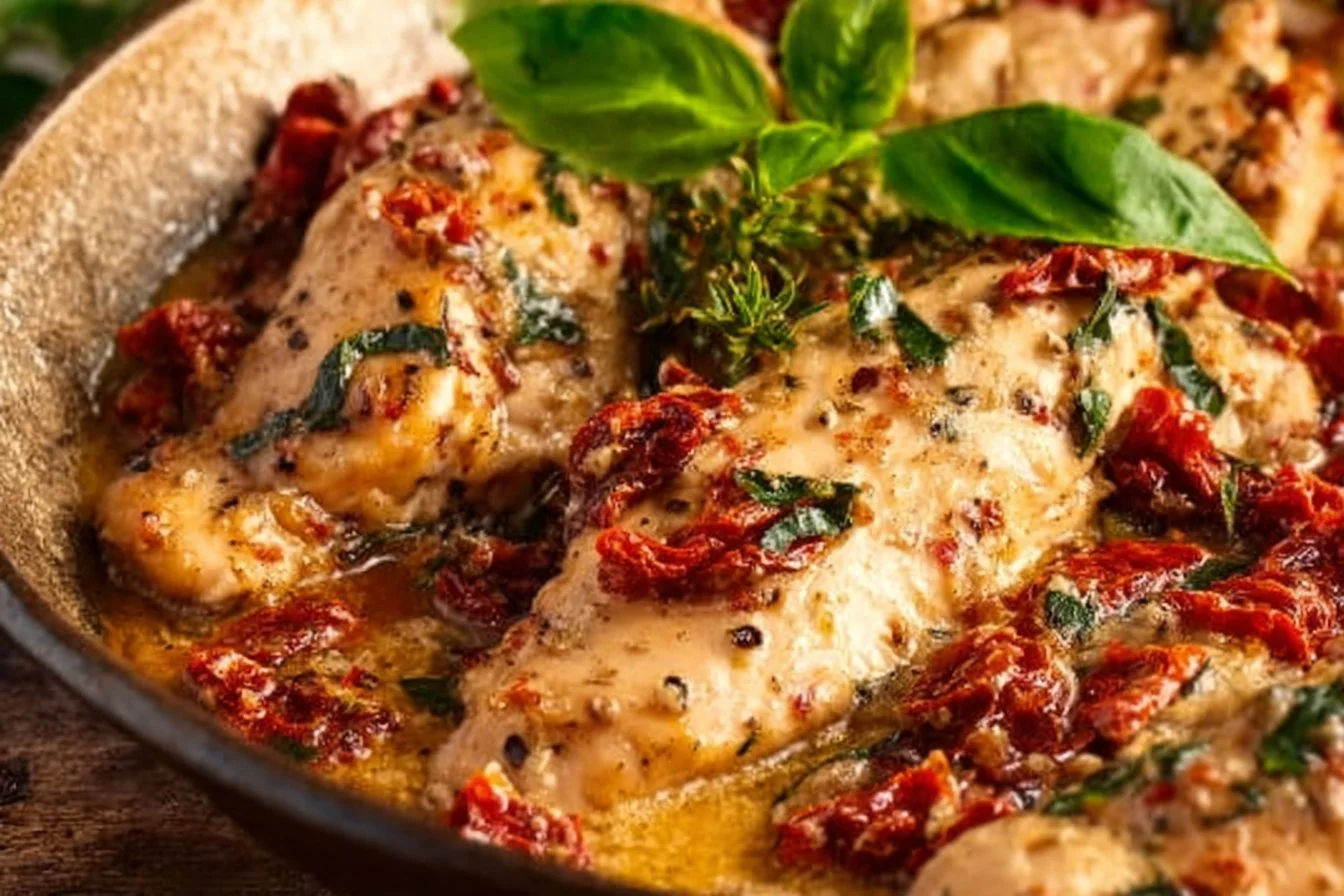 Sun-Dried Tomato and Basil Chicken