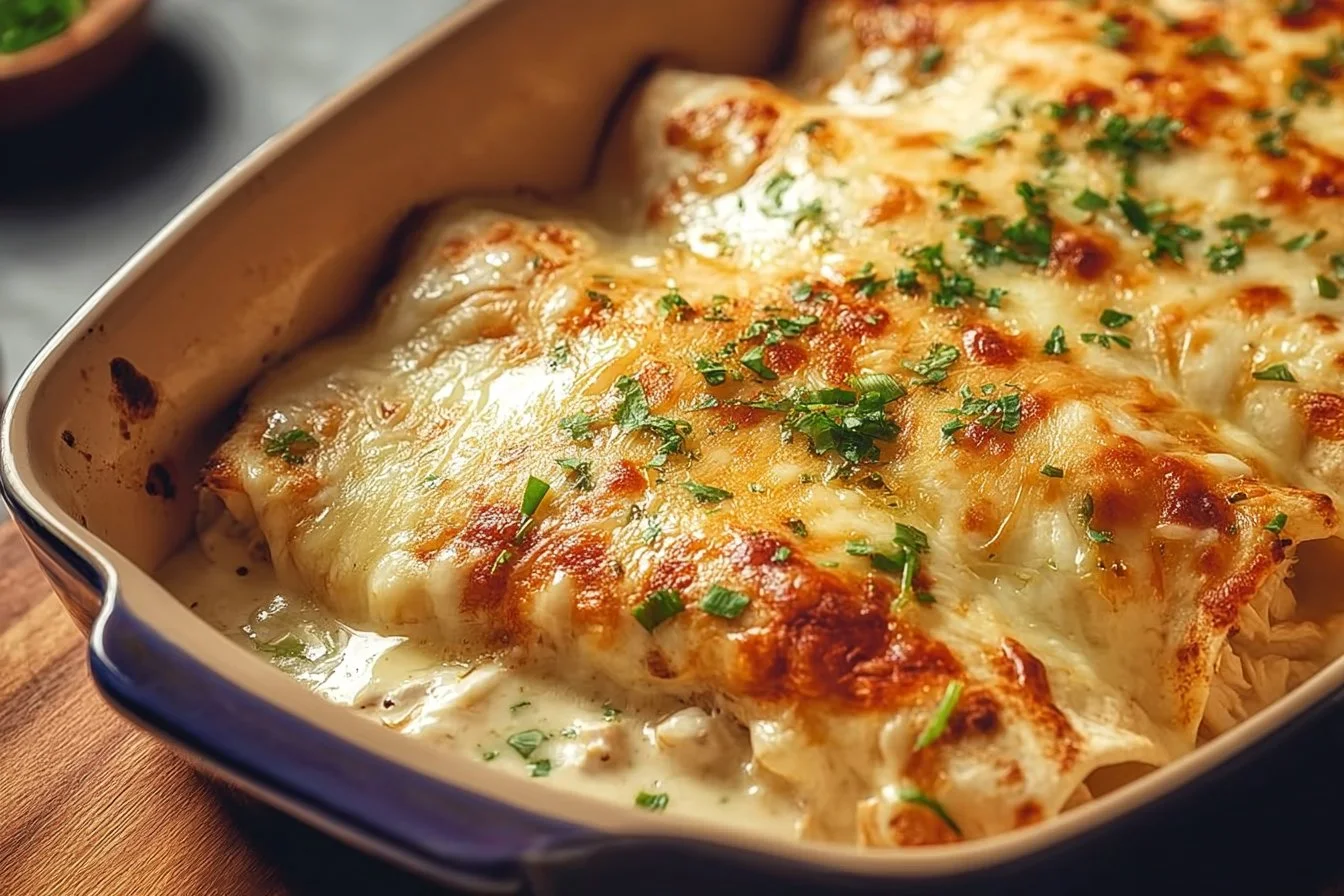 Tasty White Rotisserie Chicken Enchiladas