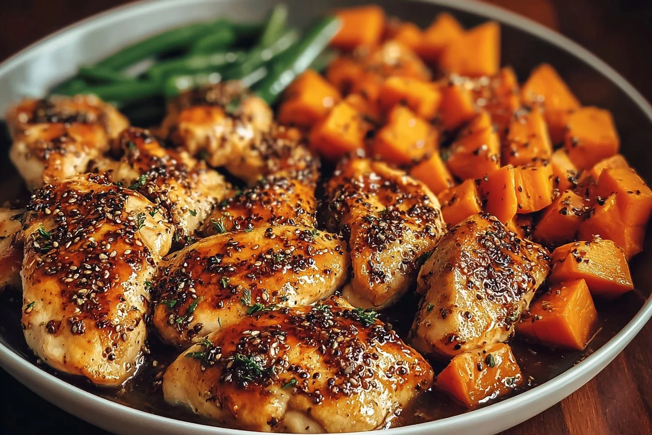 Discover the Best Honey Garlic Chicken and Sweet Potato Recipe for a Quick and Delicious Dinner