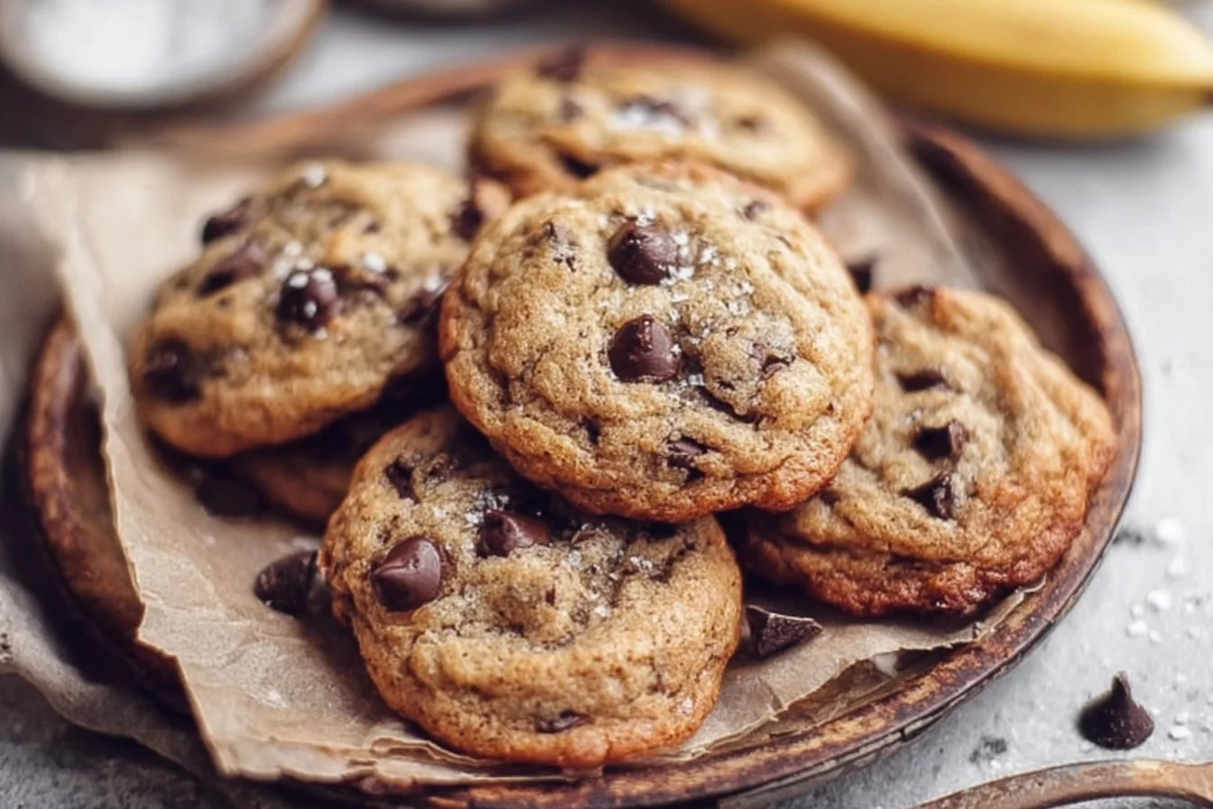 Banana Chocolate Chip Cookies
