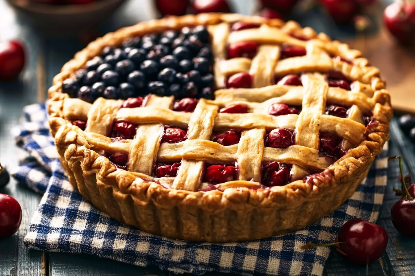 Cherry and Blueberry Pie