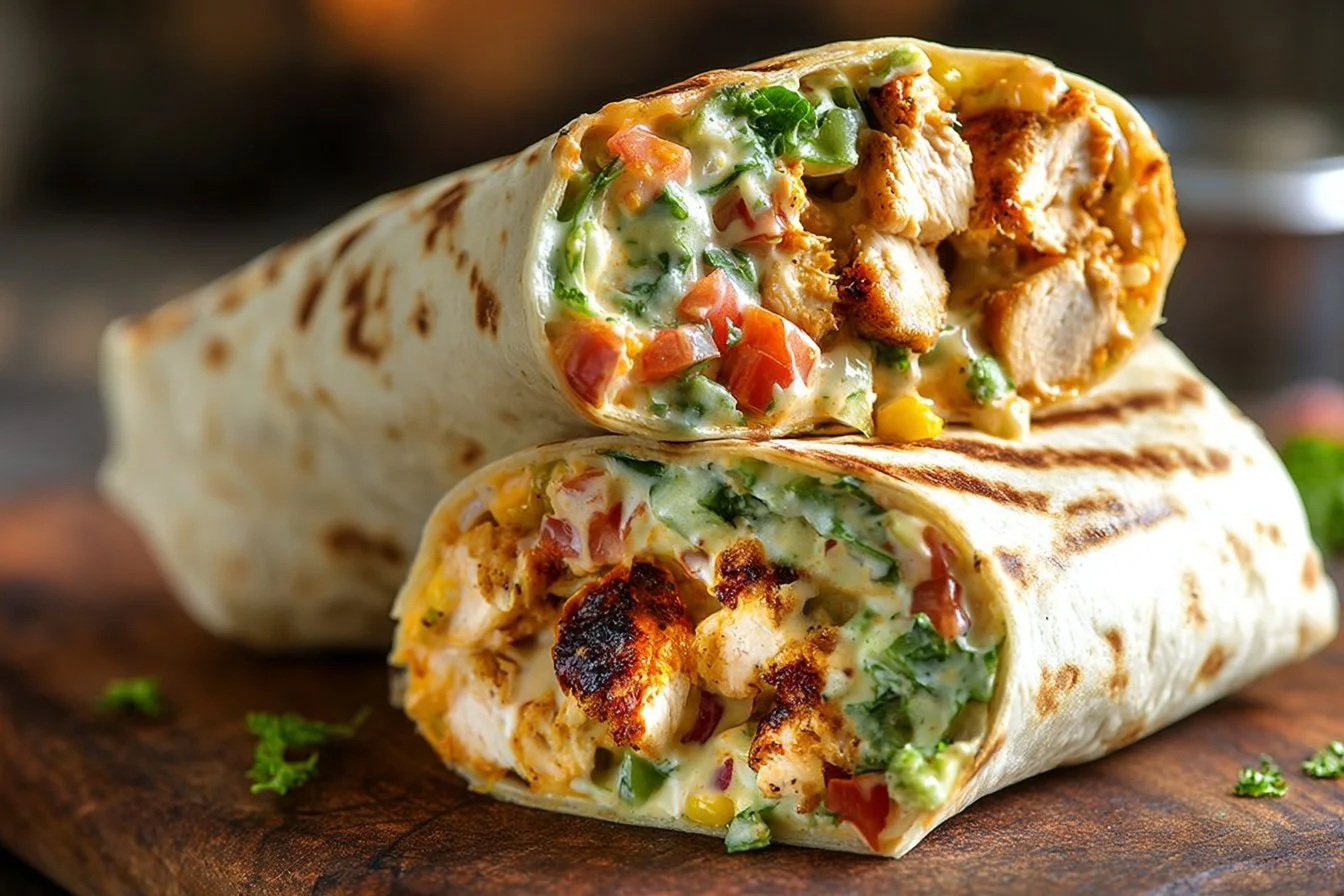 Chipotle Ranch Grilled Chicken Burrito